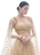 Sparkling Beige A Line Lehenga Choli